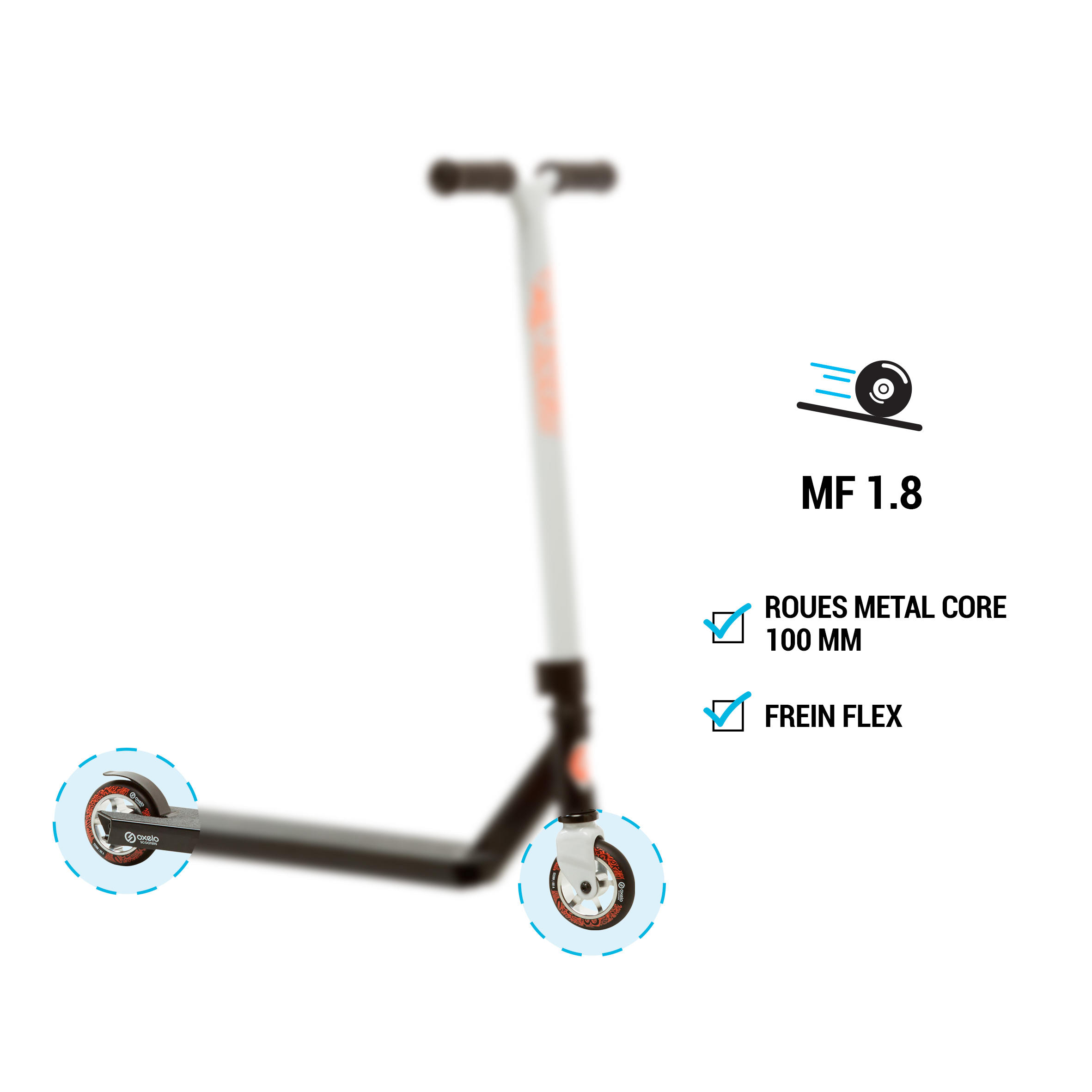 oxelo scooter mf 1.8