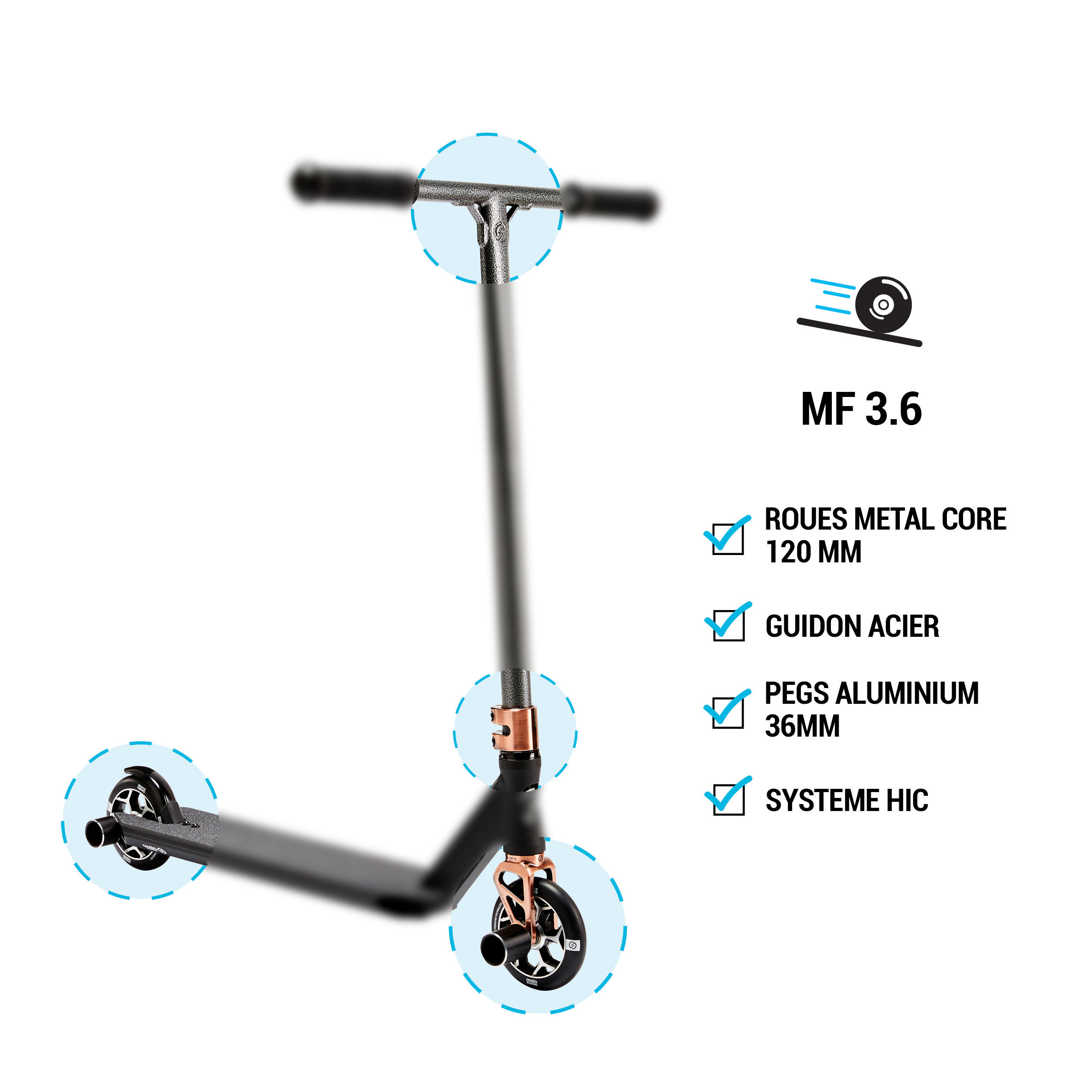 MF3.6 V5 Freestyle Scooter - Neochrome