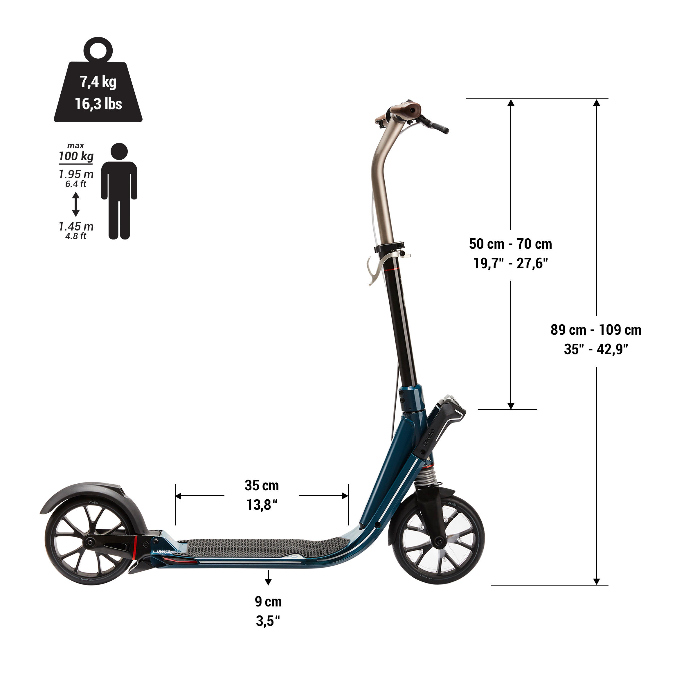 Town 9 EF V2 Adult Scooter - Chlorophyll 2/13