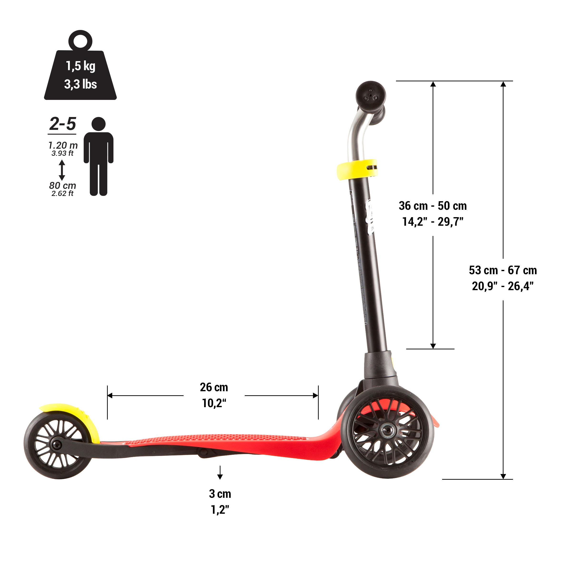 

B1 Kids' Scooter Frame -  By OXELO | Decathlon