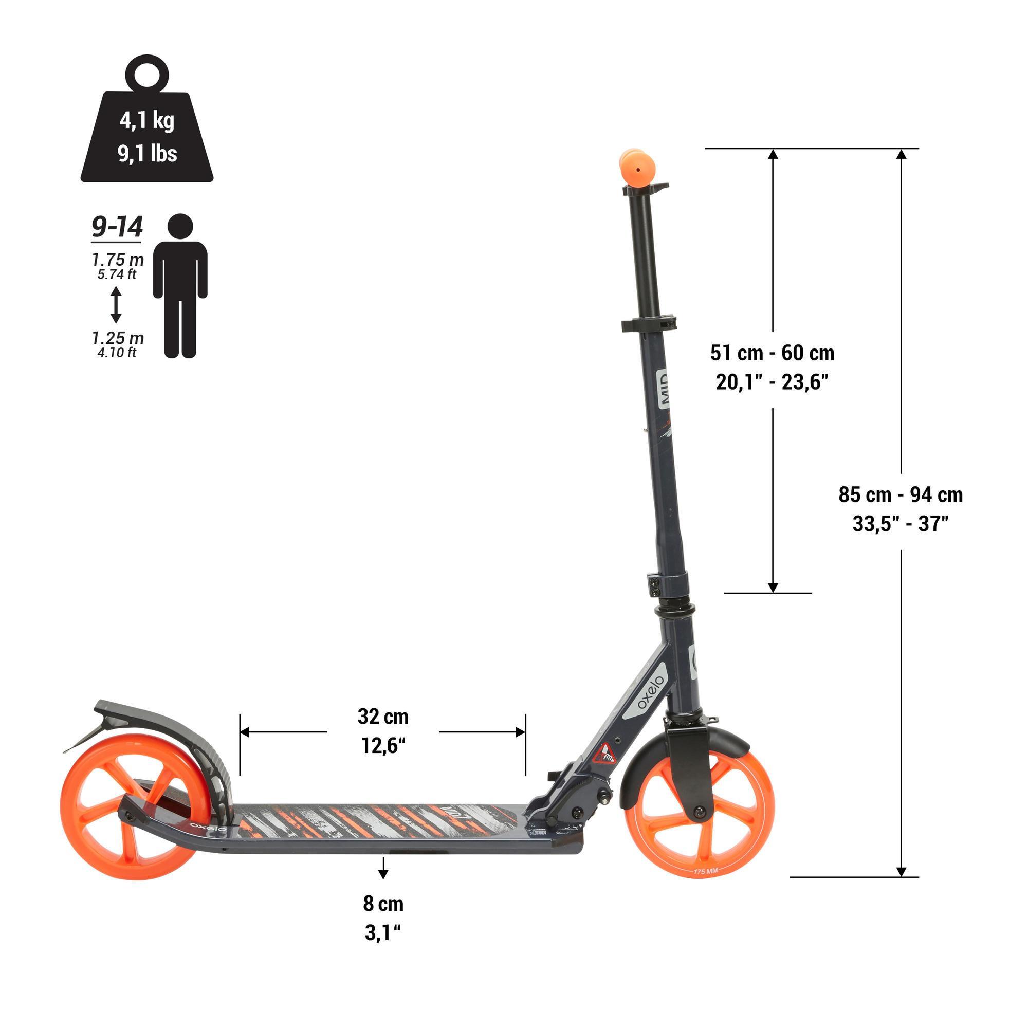 Mid 7 Scooter OXELO - Decathlon