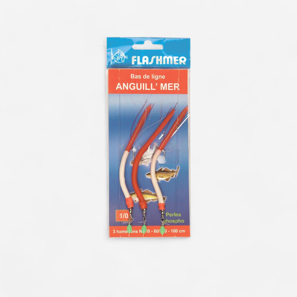 Predvrvica z vabo v obliki jegulje in trnki številka 1/0 MINI EEL (3 kosi)