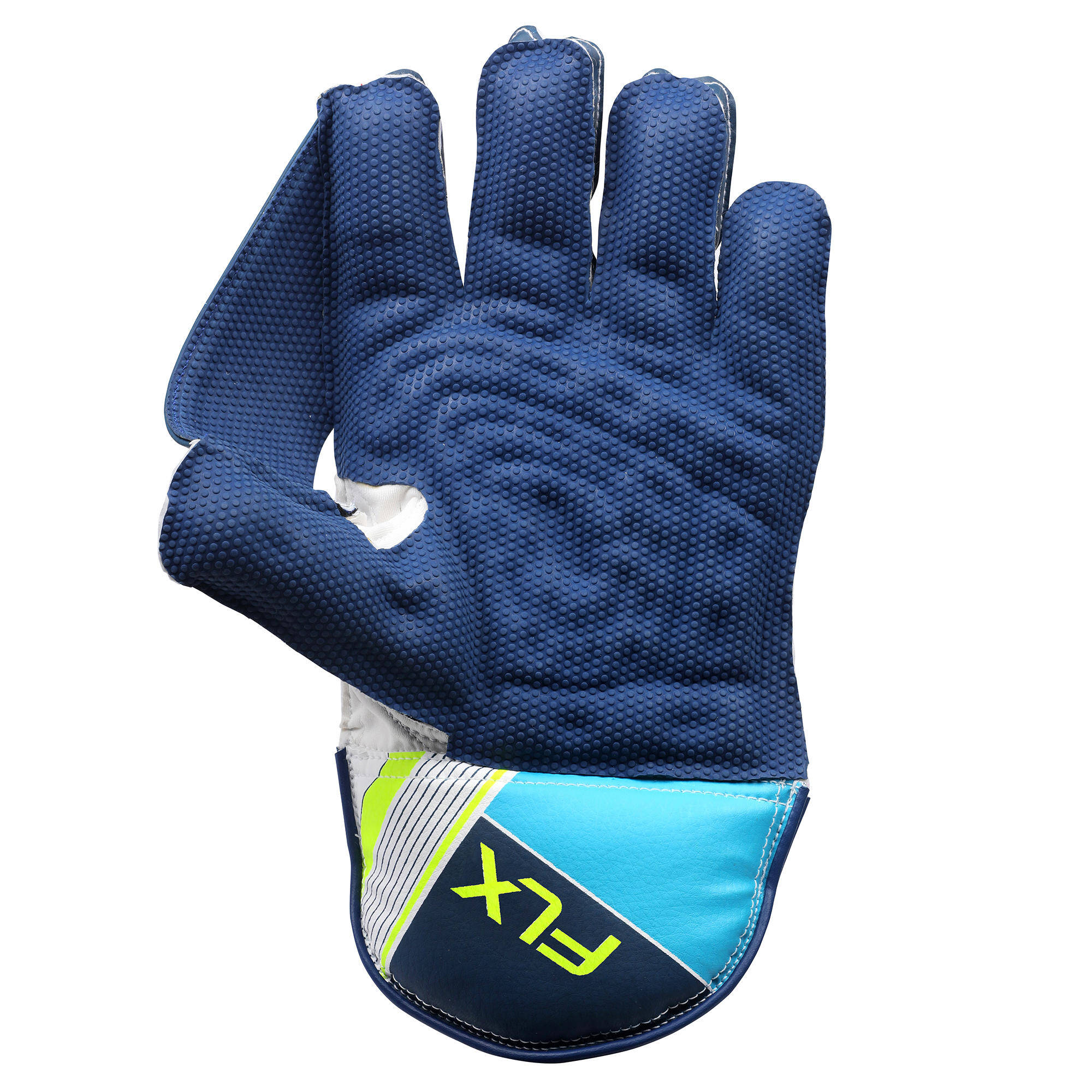 CRICKET WICKET KEEPING GLOVES WKG 100, BLUE -  2