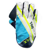 CRICKET KEEPING GLOVES WKG 100 BLUE