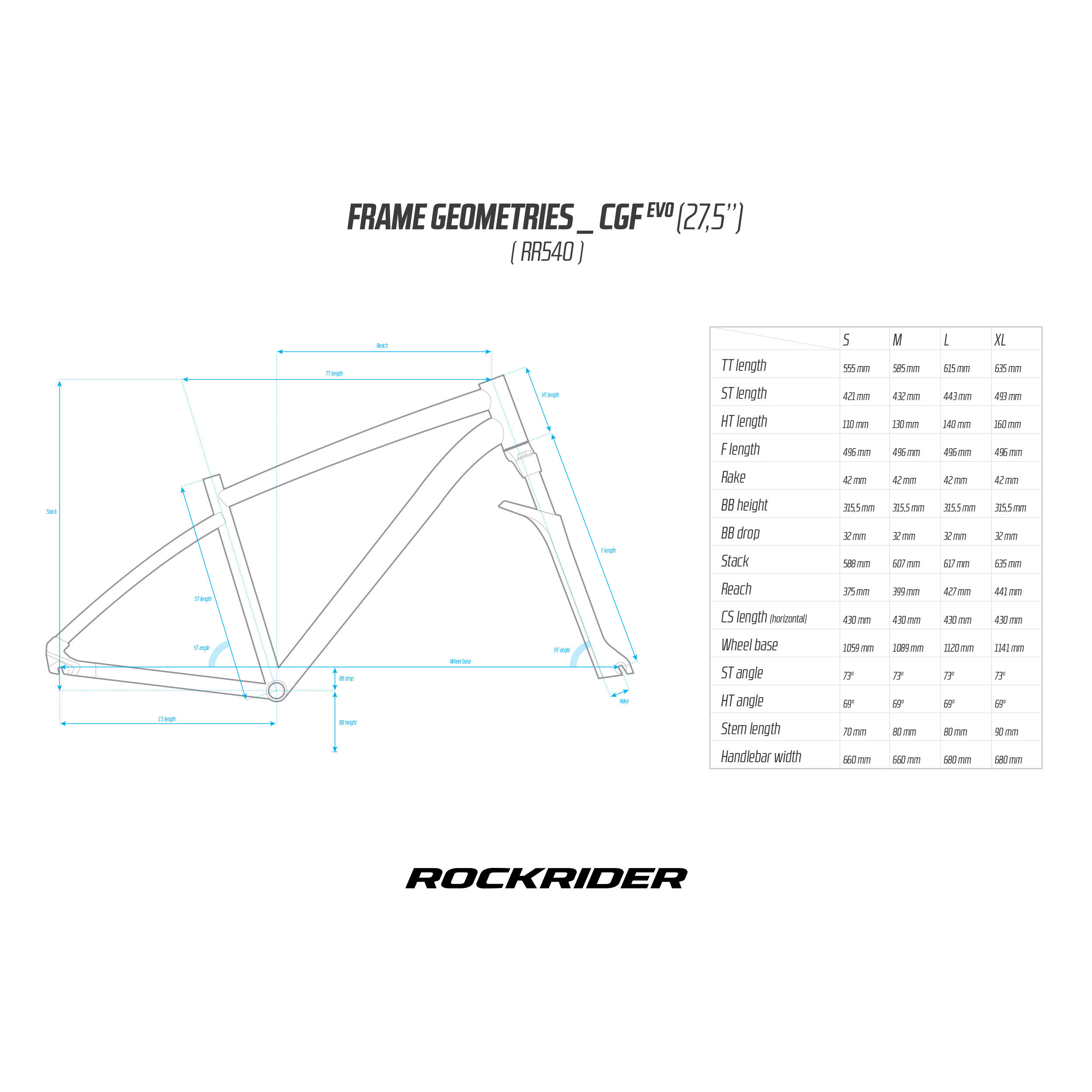 Decathlon frame sizes hotsell