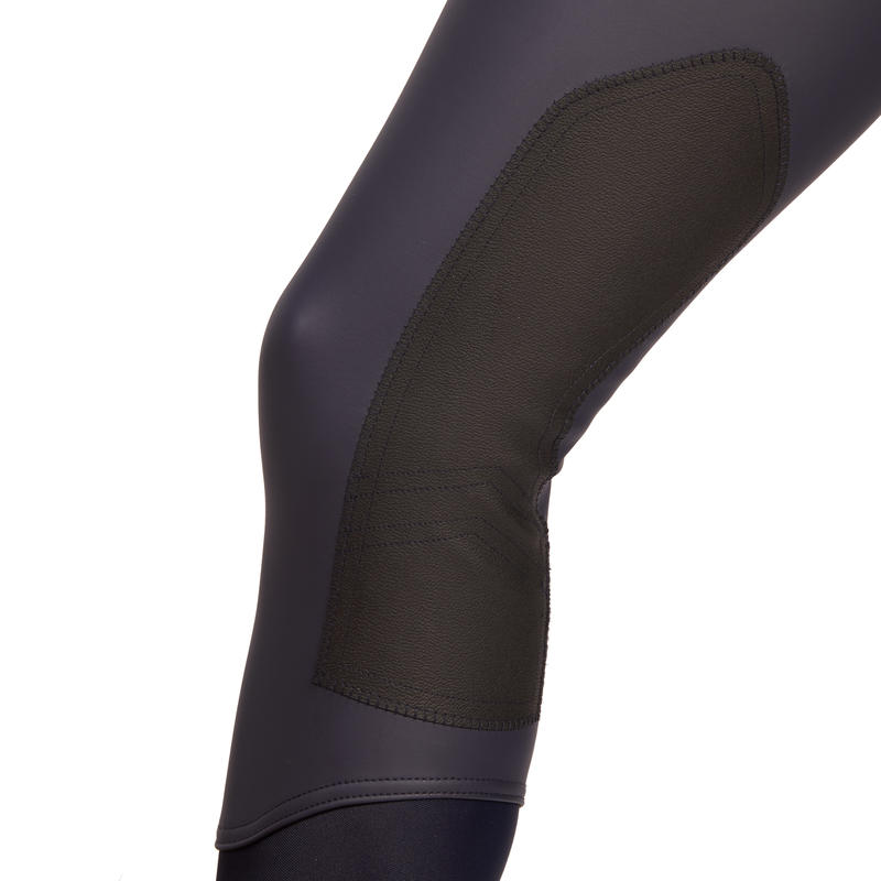 Kipwarm Women's Waterproof Warm and Breathable Horse Riding breeches Navy Decathlon