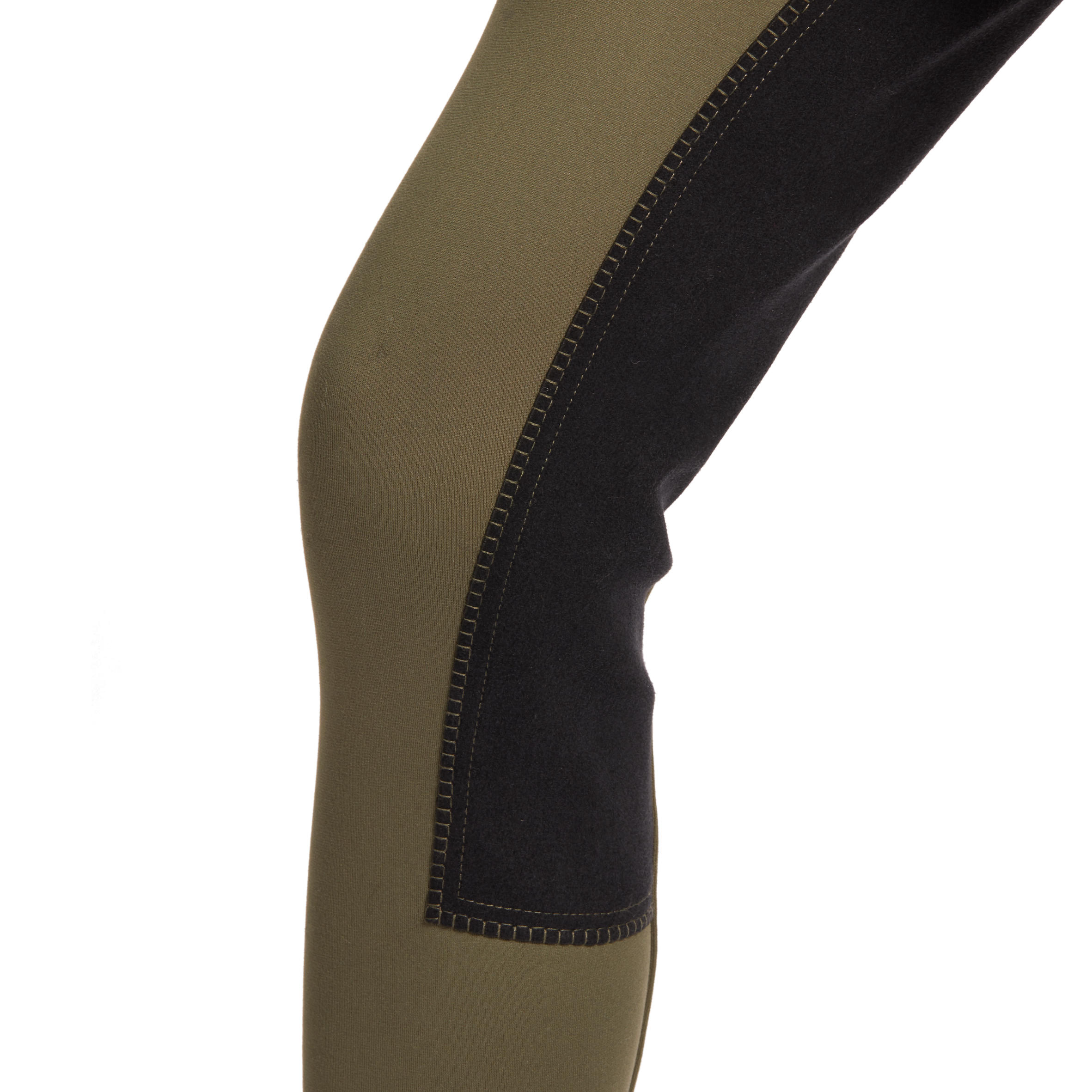 180 Warm Kids' Horse Riding Warm Full Seat Jodhpurs - Khaki 11/16