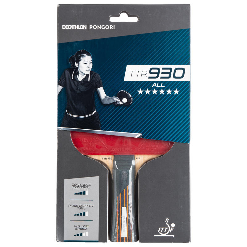 TTR 930 All 6* Club Table Tennis Bat Decathlon