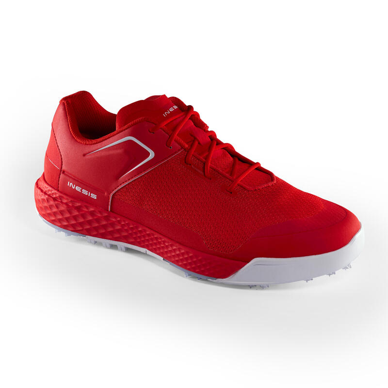 CHAUSSURES GOLF HOMME GRIP DRY ROUGES