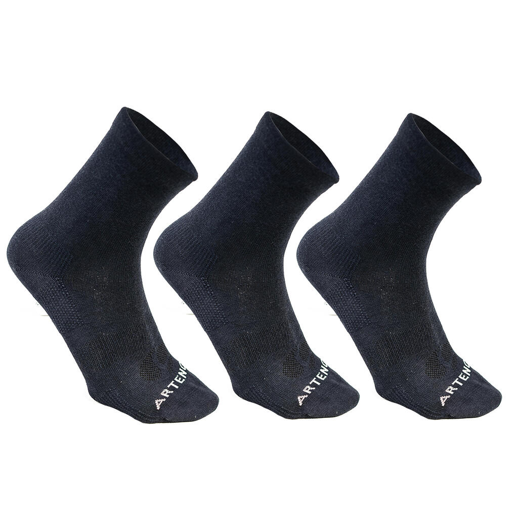 High-Cut Sports Socks RS 160 Tri-Pack - Navy/Brown/Green