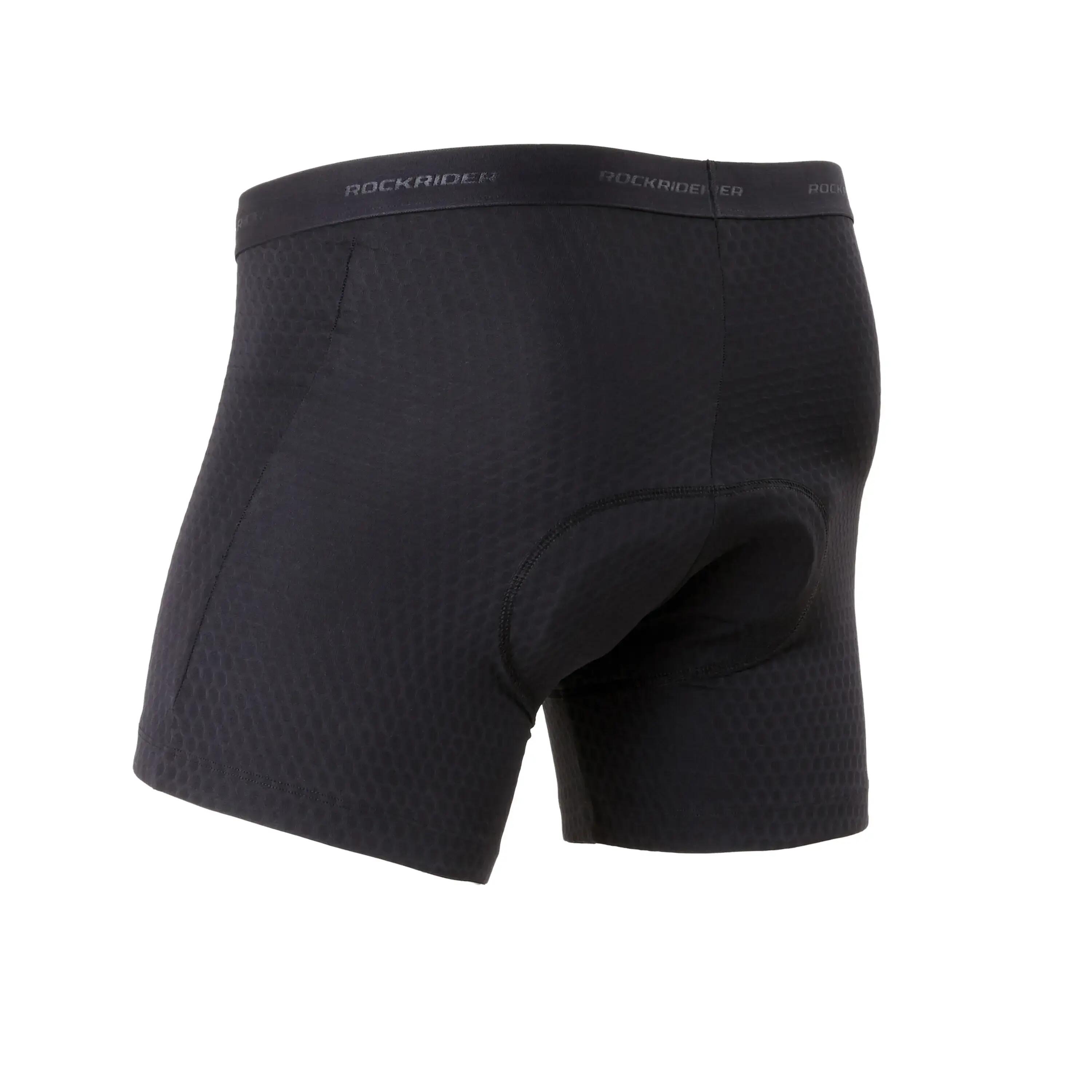 CALZAS INTERIOR RESPIRABLE DE CICLISMO MTB HOMBRE ST500 NEGRO 2/6