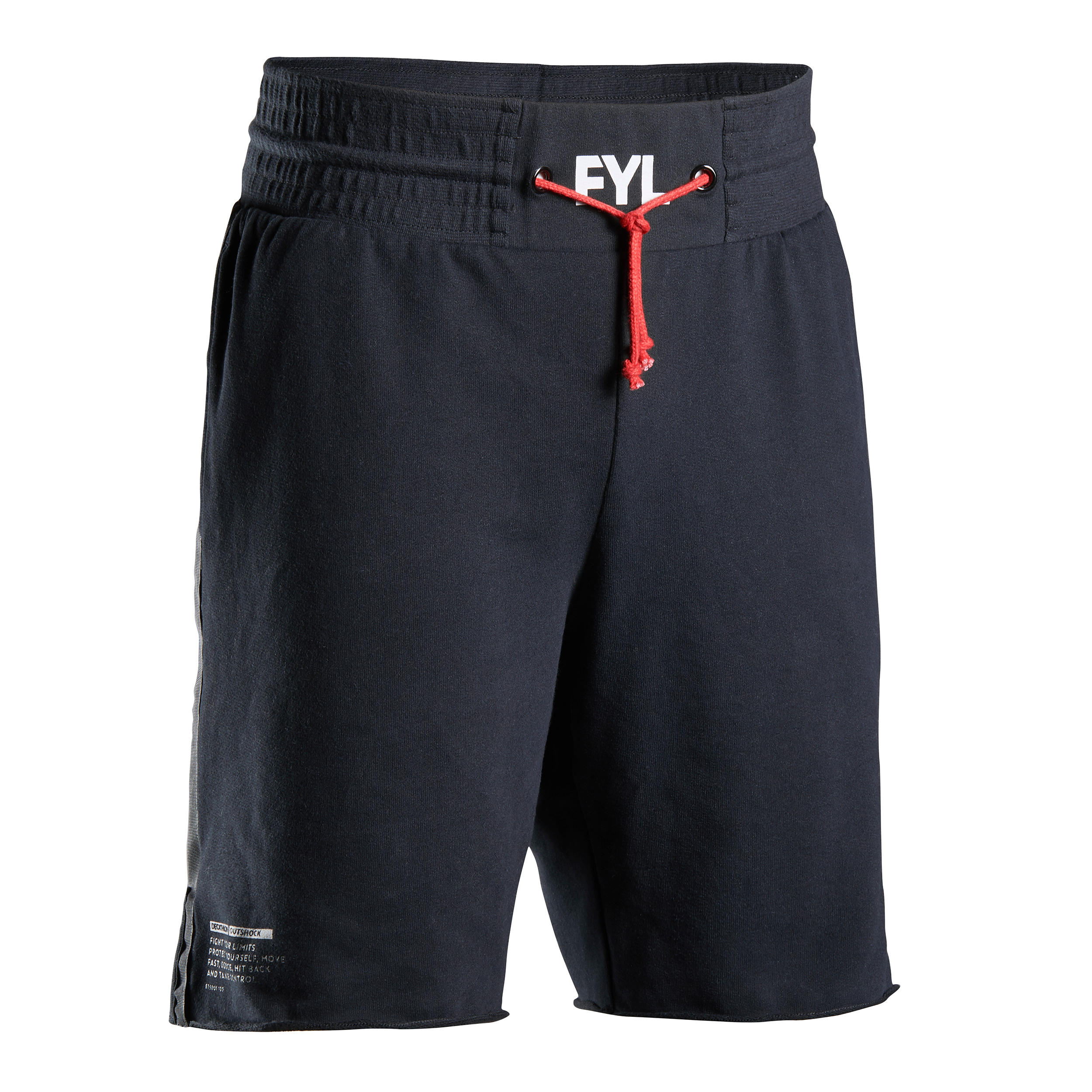 

100 Adult Boxing Shorts - Black -  By OUTSHOCK | Decathlon
