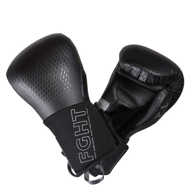 OUTSHOCK Sparring Boxing Gloves 900 Black Decathlon