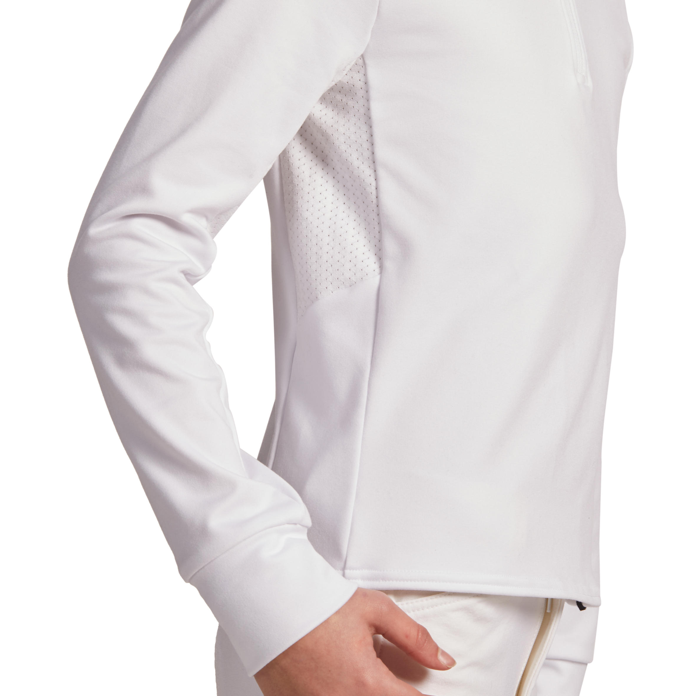 Chemise D'équitation Enfant Kerrits Ice Fil Lite, Manches Longues, Blanche, Grande Taille