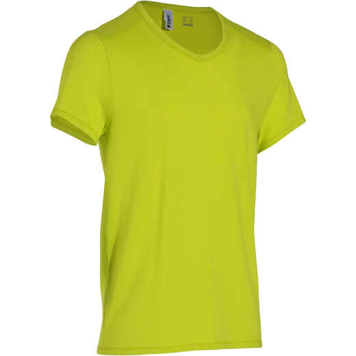 
      Pánske tričko Active slim s krátkymi rukávmi na fitness zelené
  