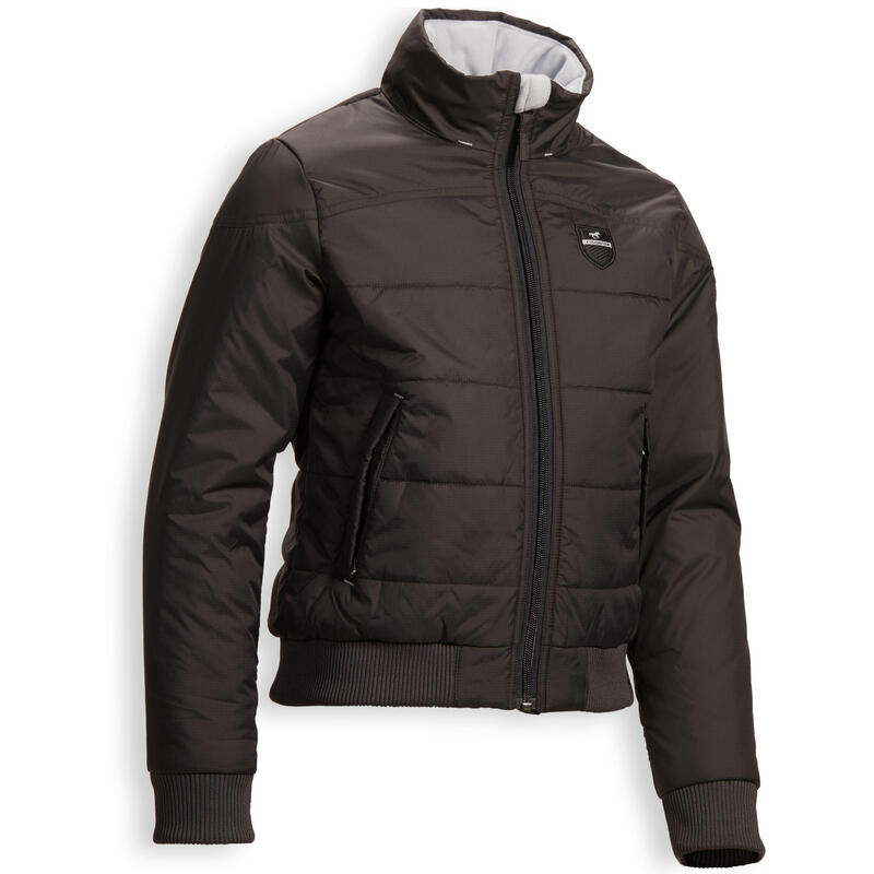 Blouson chaud équitation enfant 500 WARM gris