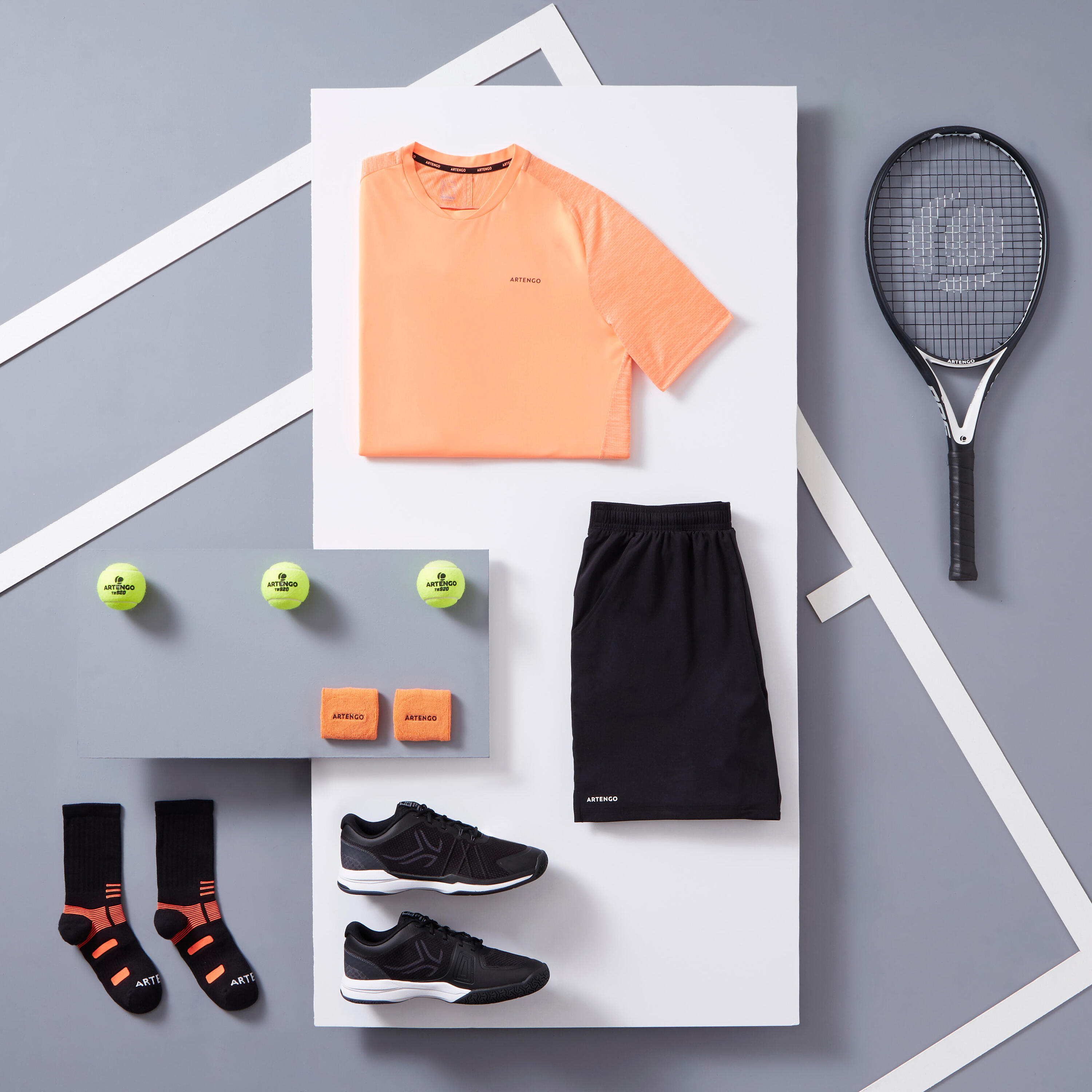 Dry 500 Tennis T-Shirt - Coral 12/17