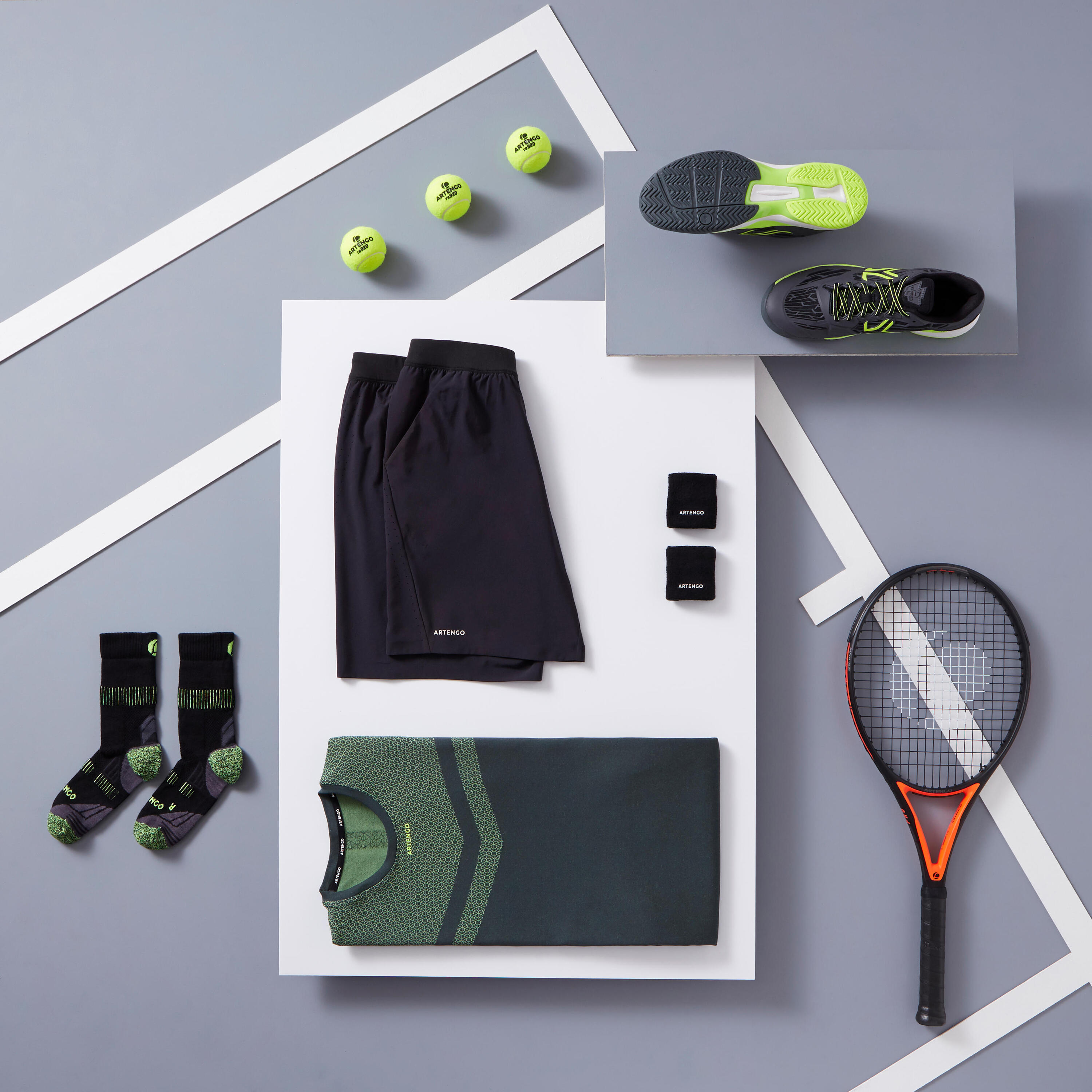 Light 990 Tennis T-Shirt - Khaki 3/3