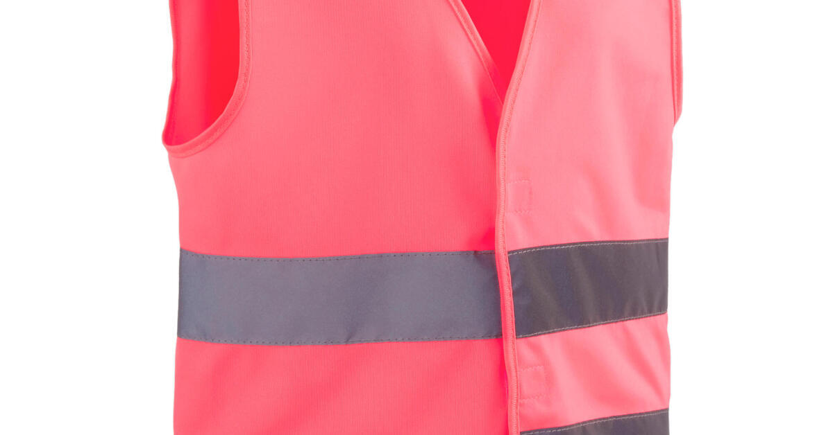 Gilet de securite rose enfant