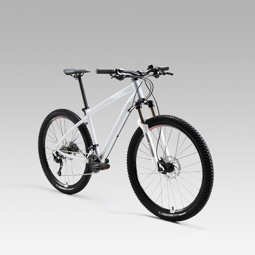 27.5 Inch WOMEN'S MOUNTAIN BIKE ROCKRIDER ST 540 - Grey