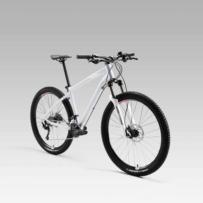 VÉLO VTT ST 540 FEMME GRIS ROSE 27,5"