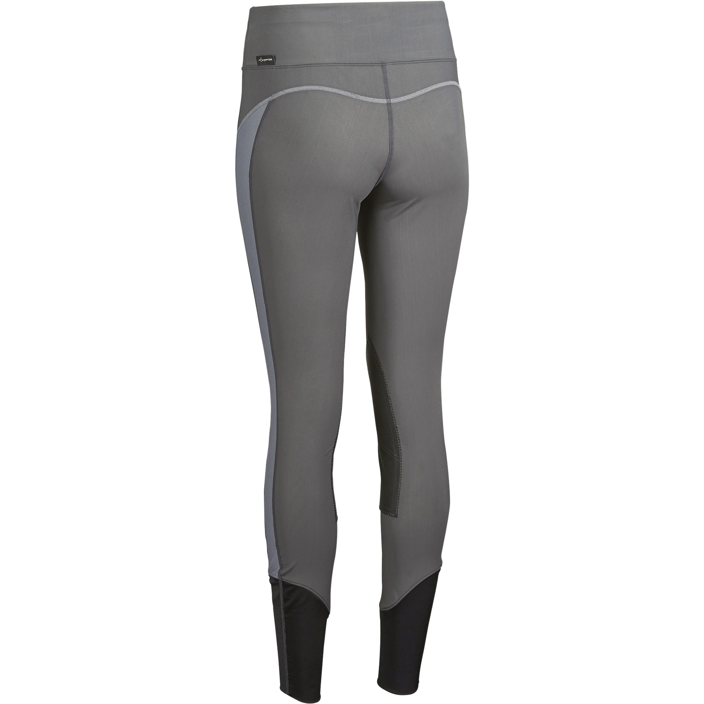 Women's Horse Riding Leggings 100 Light - Grey 2/10