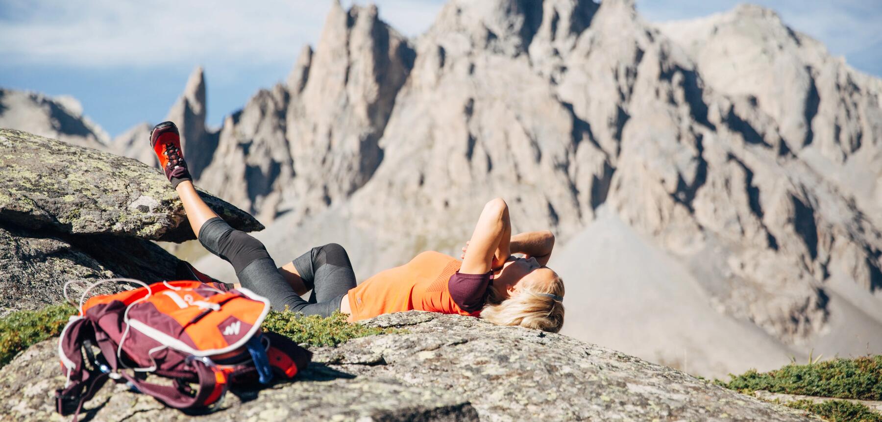 Erholung nach der Wanderung