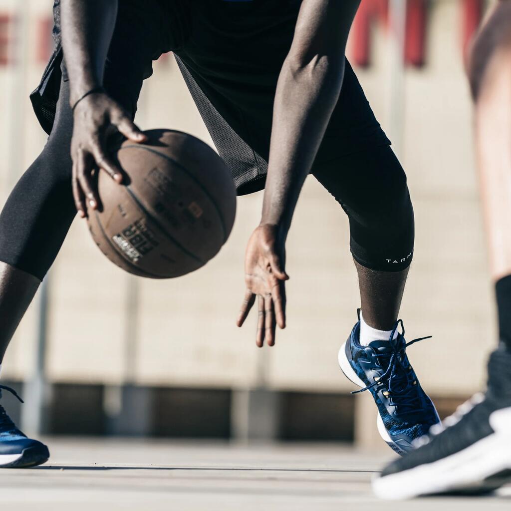 Basketballschuhe SC500 mid Herren/Damen grau/grün