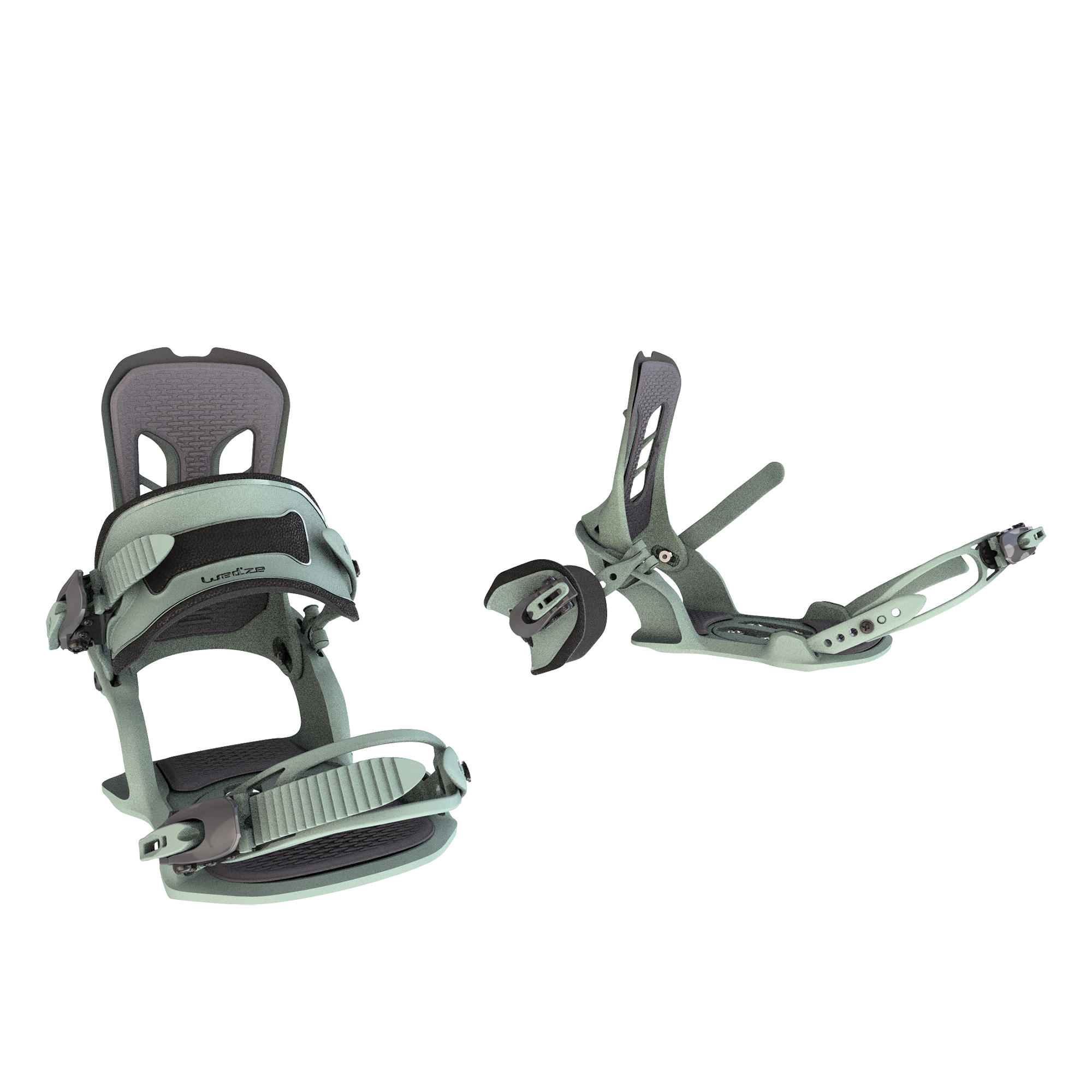 Men's snowboard bindings All Road 500 on-piste/off-piste green grey and black 9/12