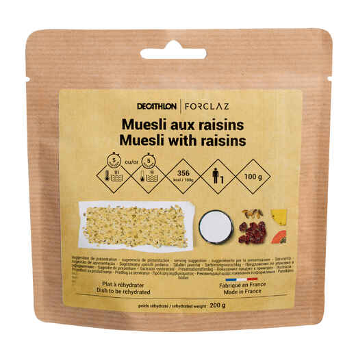 
      Breakfast - Muesli with raisins - 100 g
  