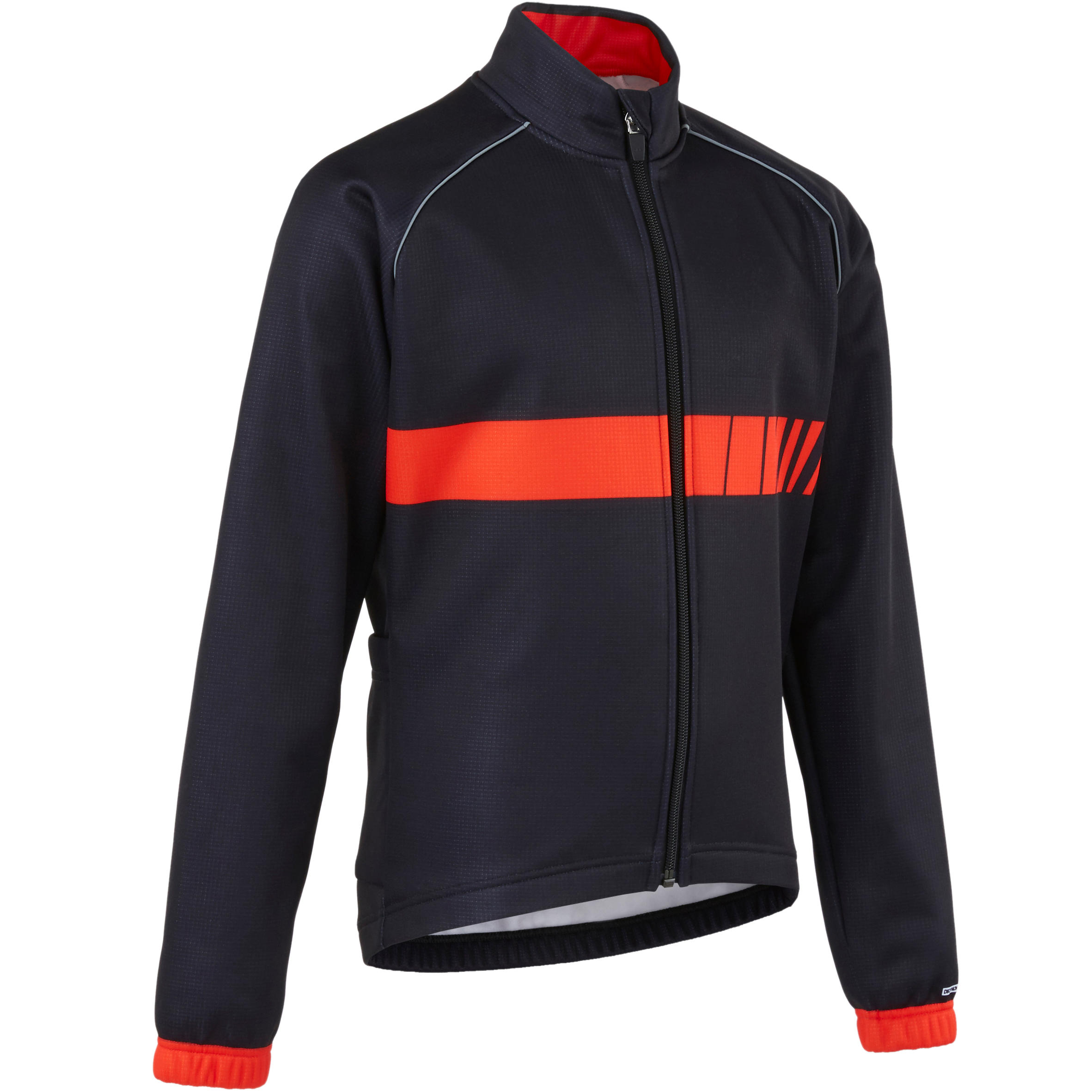 500 Kids' Cycling Jacket - Black 1/7