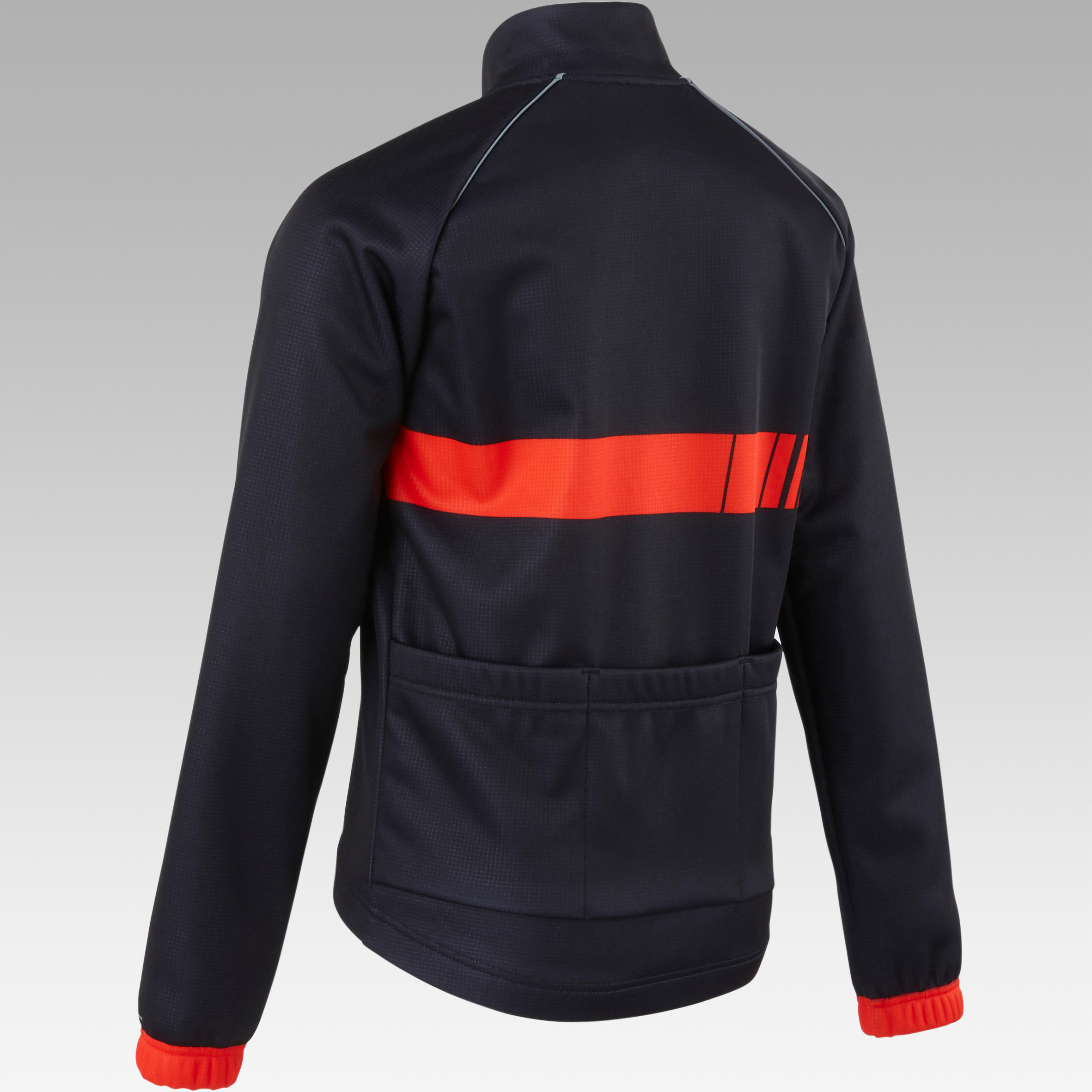 500 Kids' Cycling Jacket - Black 2/7