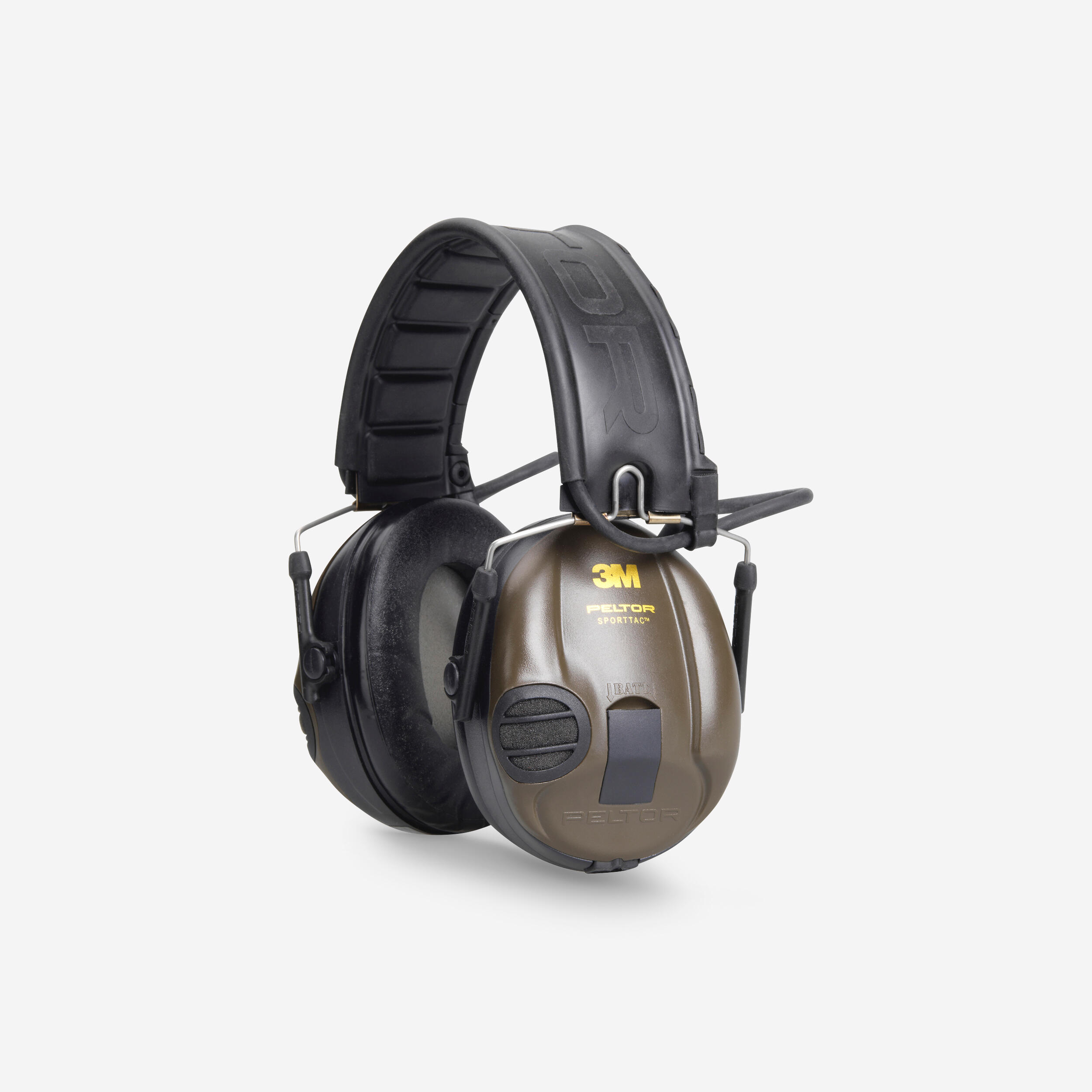 Cască de protecție auditivă electronică anti-zgomot SportTac portocaliu-verde decathlon.ro imagine noua