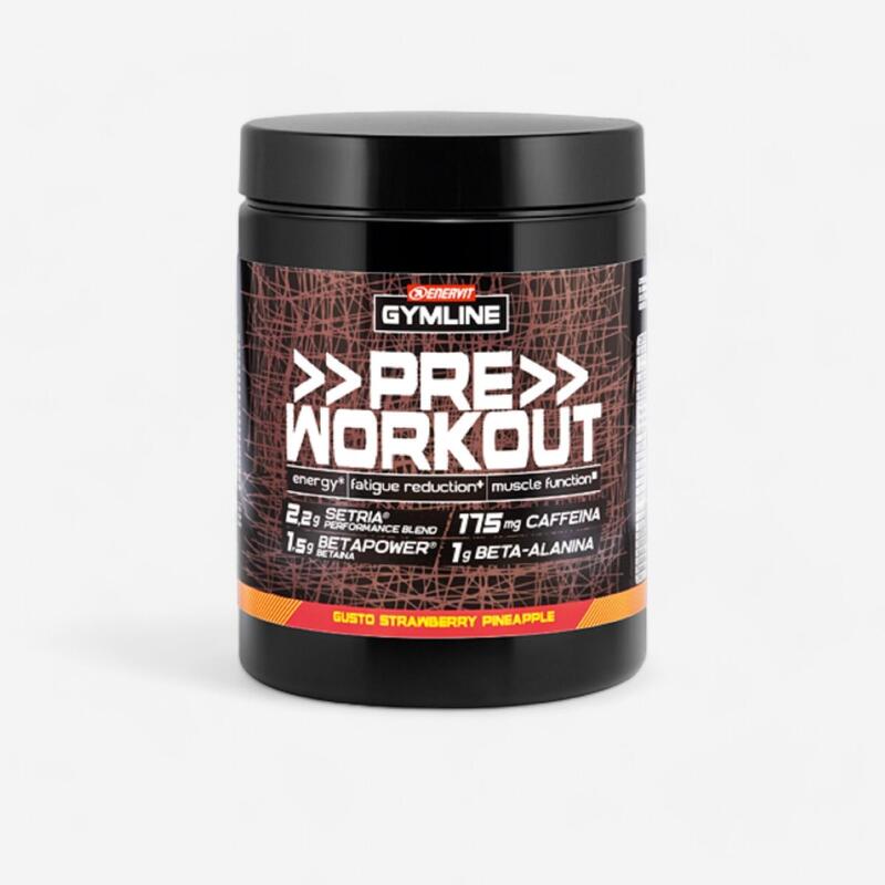 PREWORKOUT ENERVIT GYMLINE MUSCLE FRAGOLA E ANANAS 313 G Betalanina caffeina