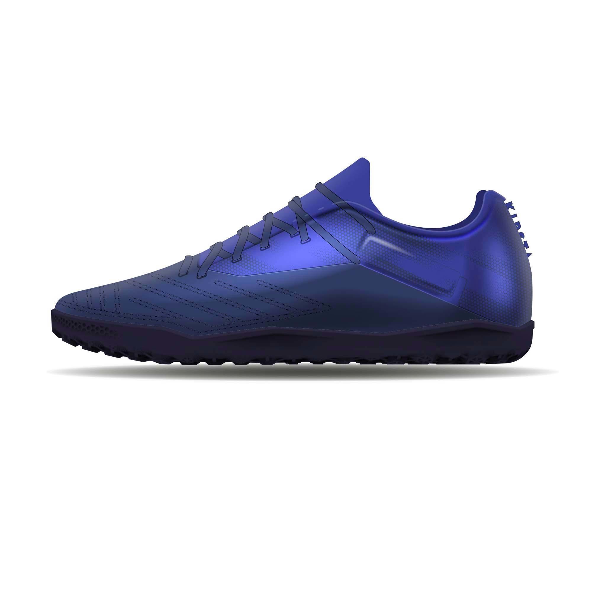 Botas de Fútbol Niños Kipsta Agility 140 HG Rojo Azul 9/9