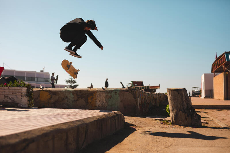 Skateboardová deska z javoru s gripem DK100 velikost 8"