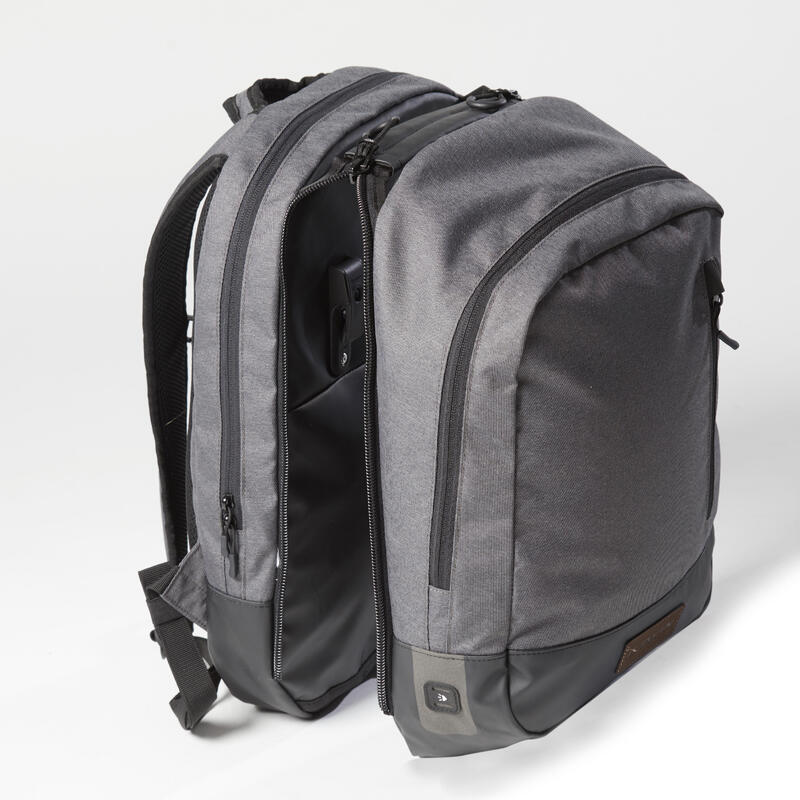 Mochila para transportin bici Btwin gris carbón