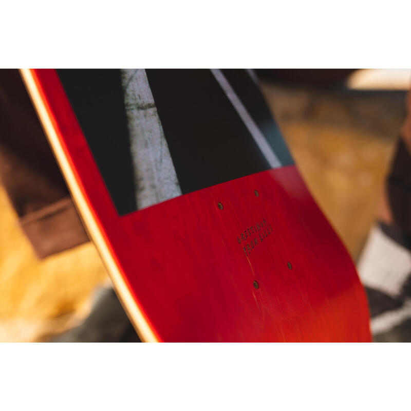 Tavola skate acero DK120 GREETINGS 8,5” rossa