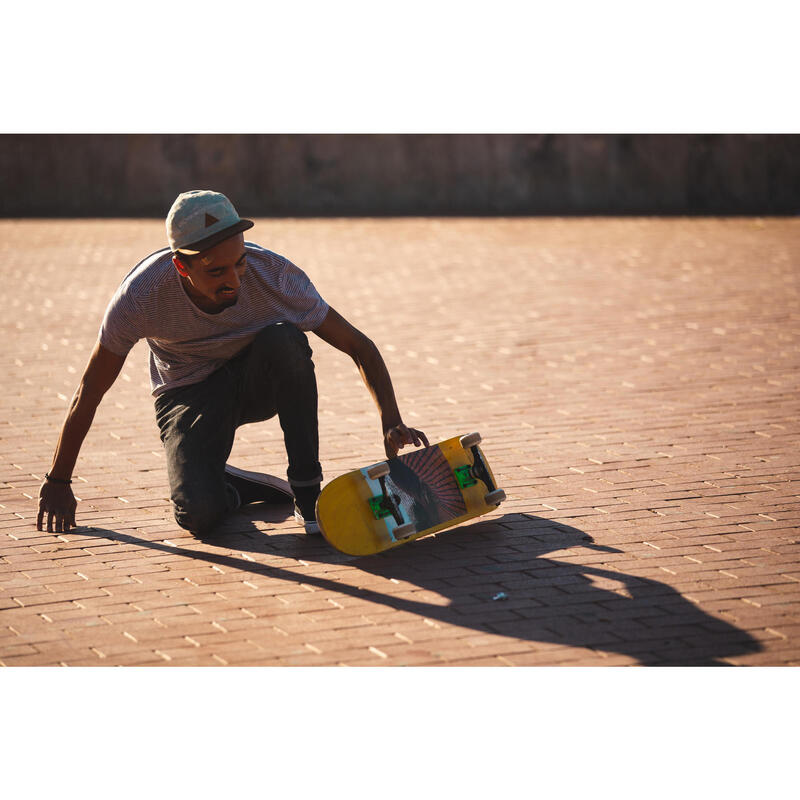 Skateboardová deska z javoru DK120 Greetings 7,75" zelená 