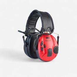 Casque électronique anti-bruit Peltor SportTac noir rouge
