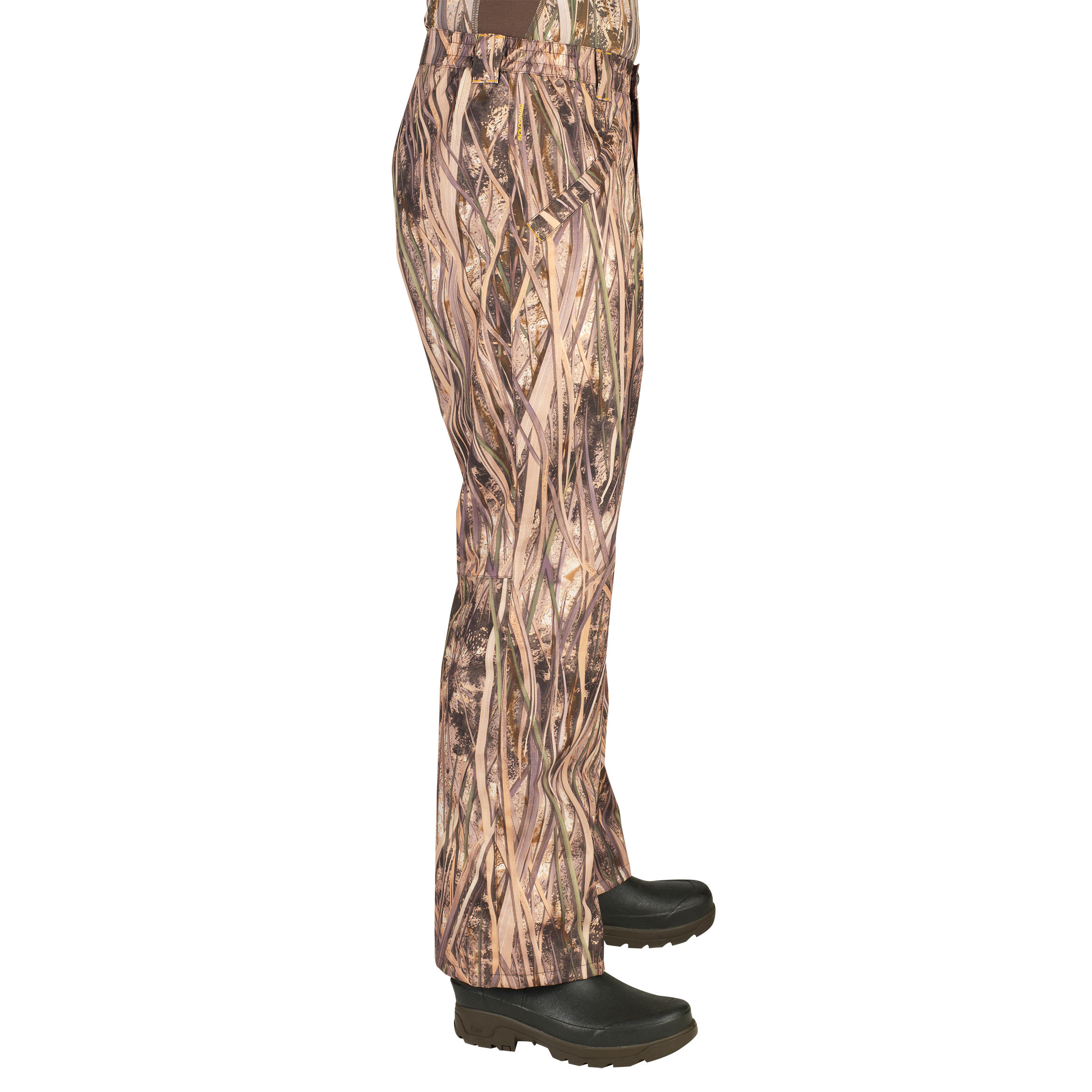 Waterproof Hunting Trousers - 100 Wetland Camo - SOLOGNAC