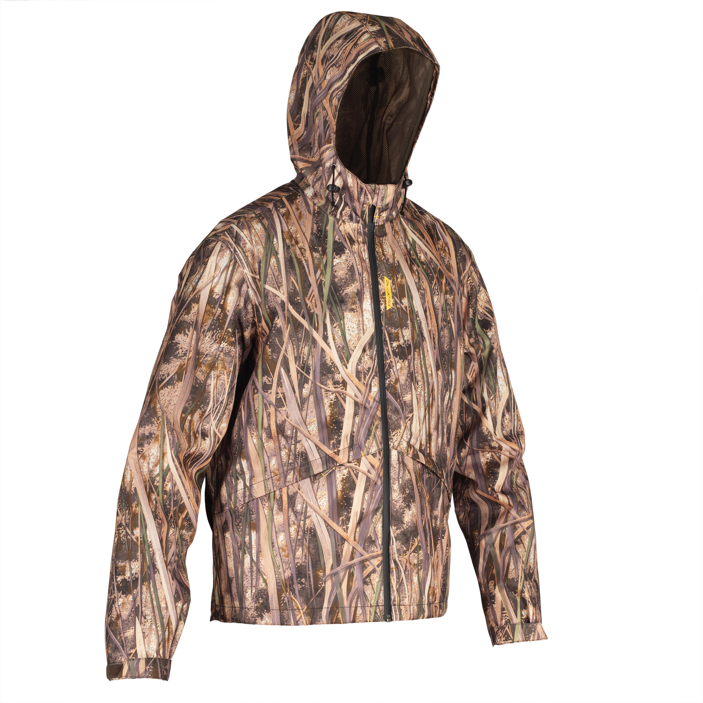 Veste imperméable de chasse - 100 camo marais - SOLOGNAC