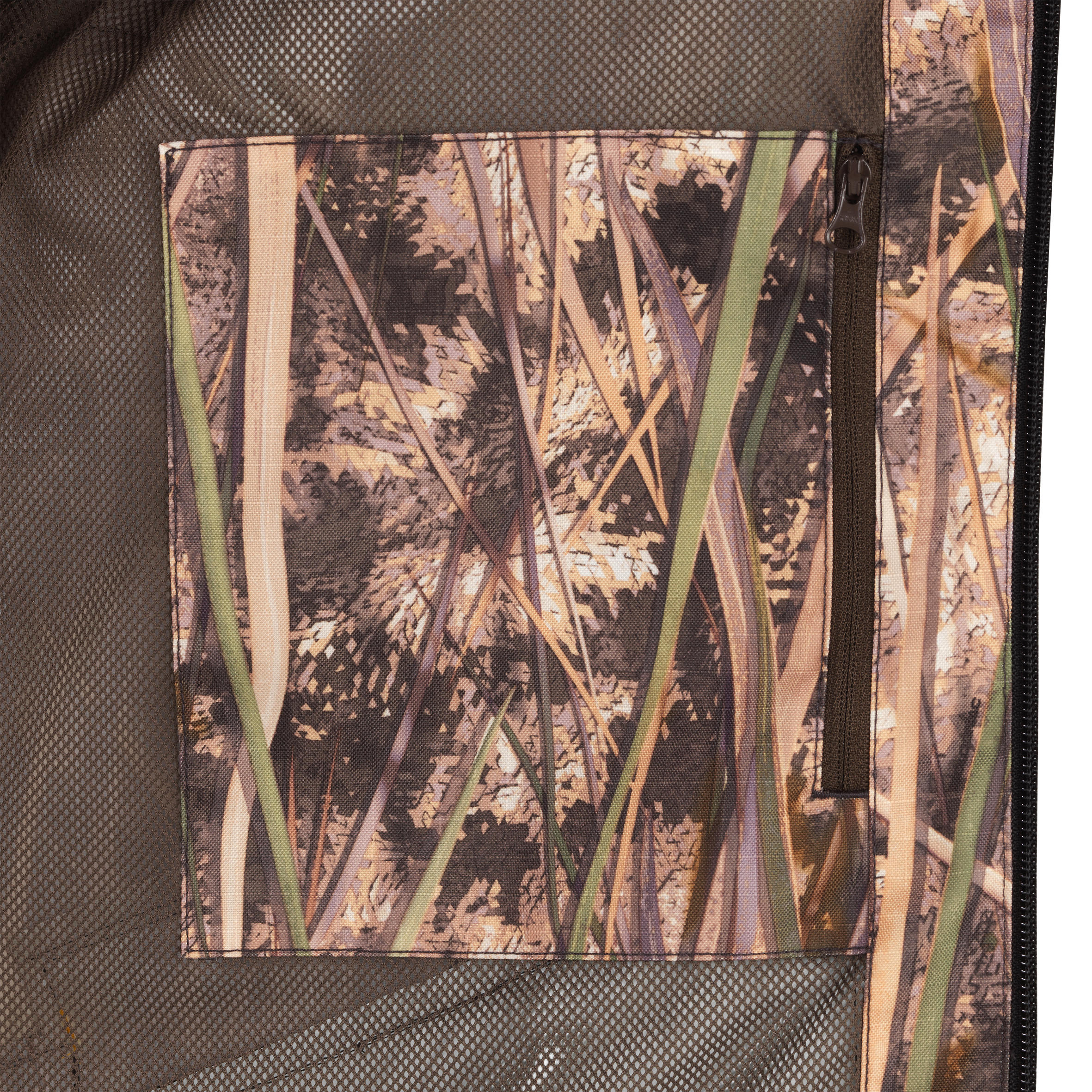 Veste imperméable de chasse - 100 camo marais - SOLOGNAC