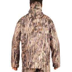 100 Waterproof Hunting Jacket - Wetlands Camo