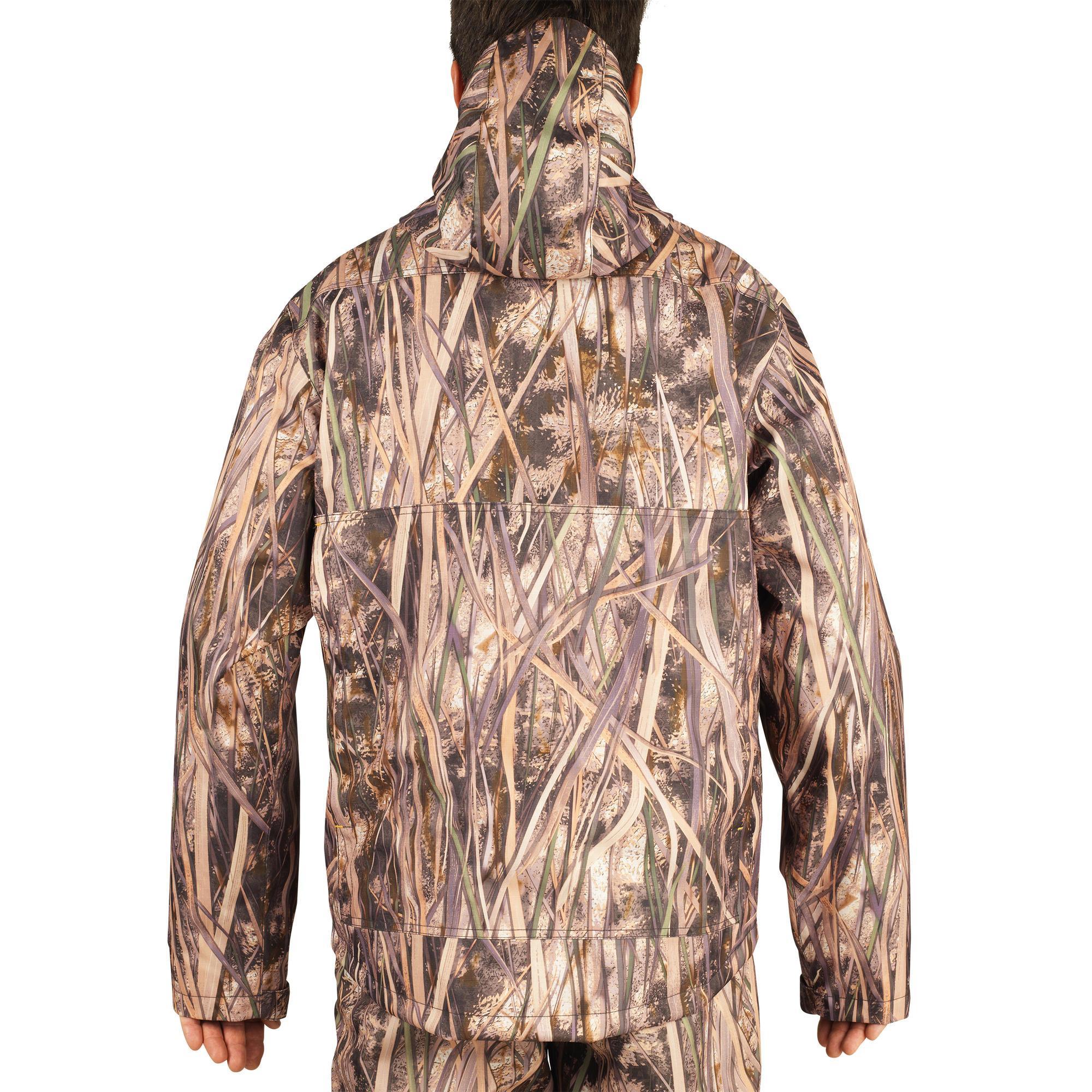 Veste chasse imperm able 100 camouflage marais SOLOGNAC Decathlon