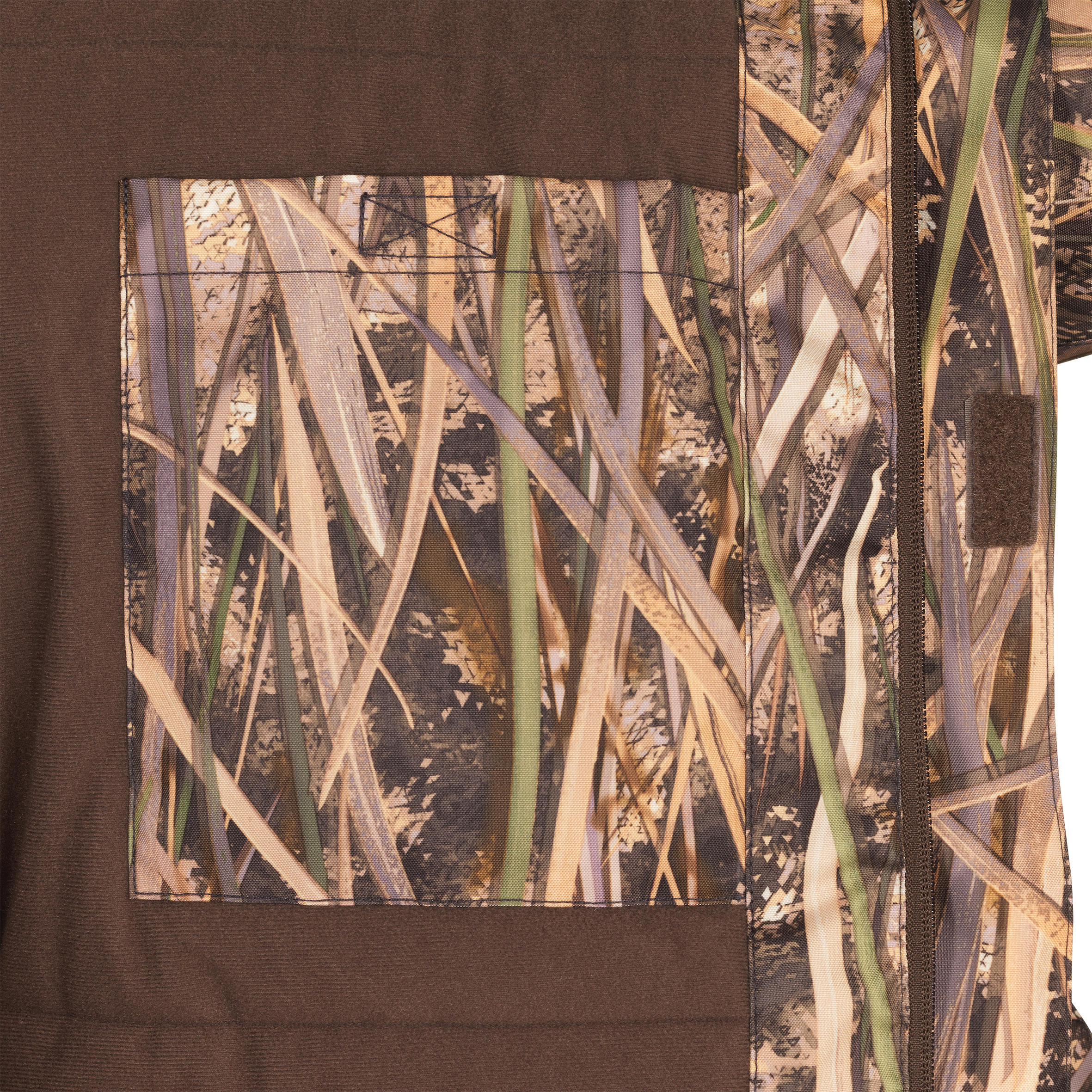 Veste chasse chaude et coupe-vent 100 camouflage marais 13/17
