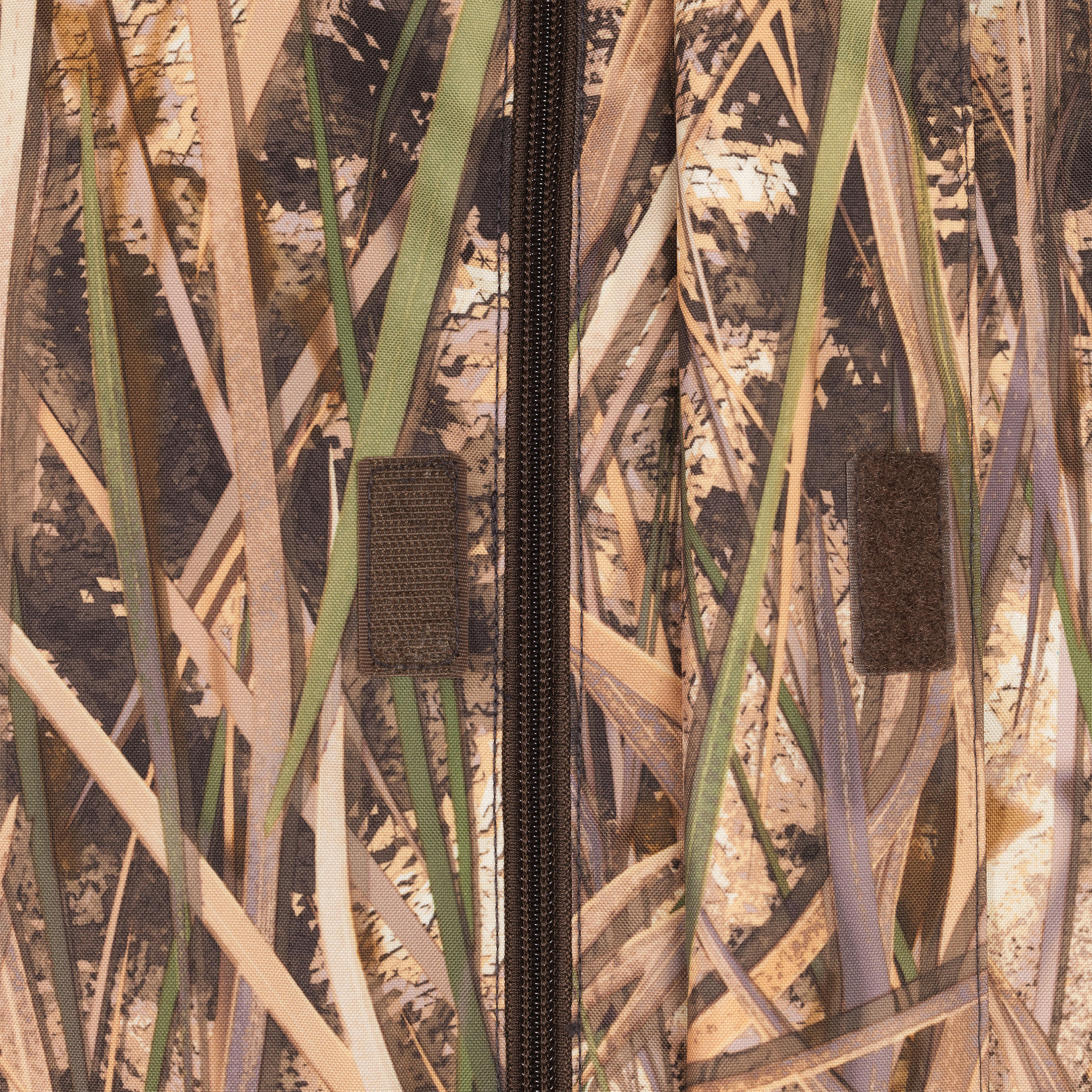 Veste chasse chaude et coupe-vent 100 camouflage marais 11/17
