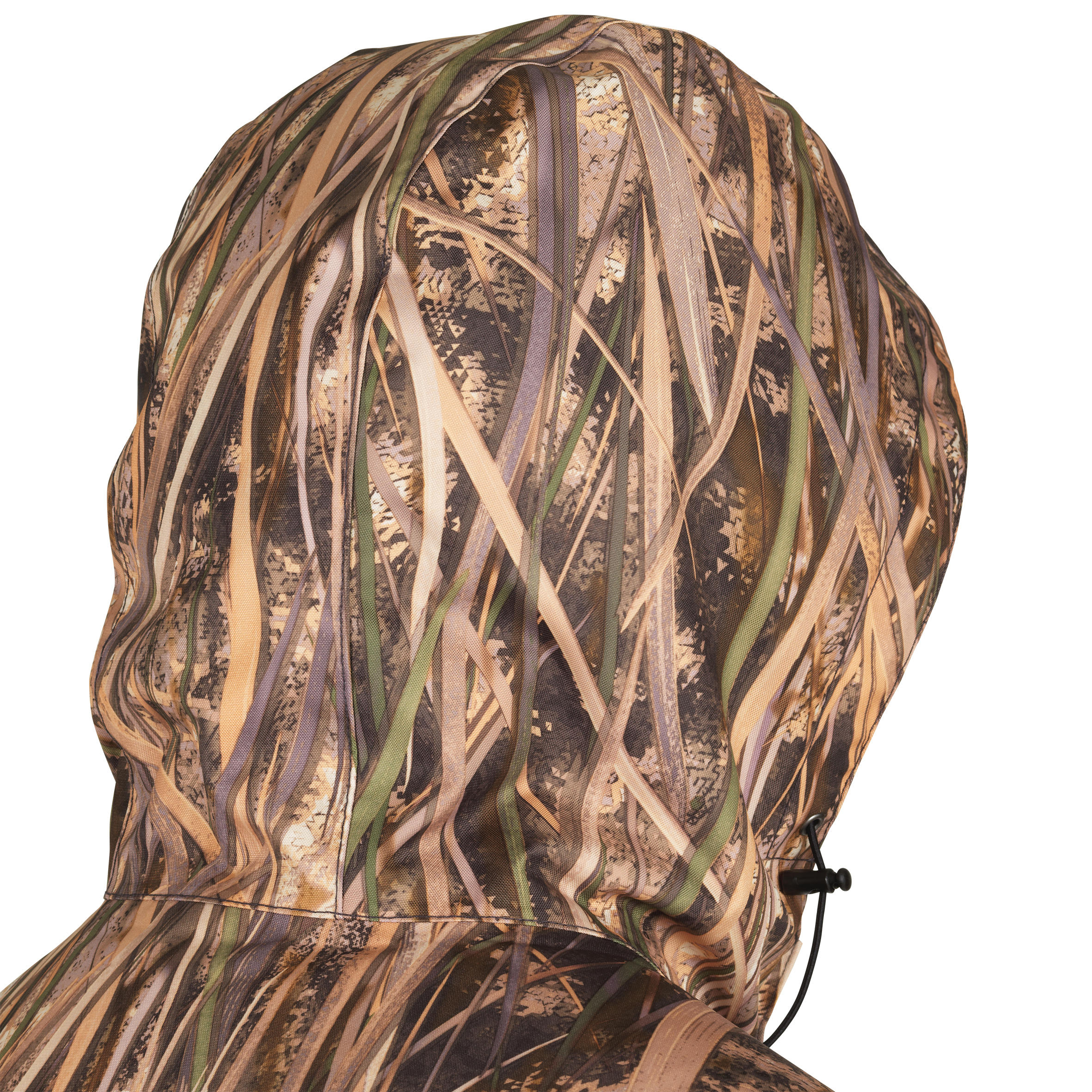 Veste chasse chaude et coupe-vent 100 camouflage marais 10/17