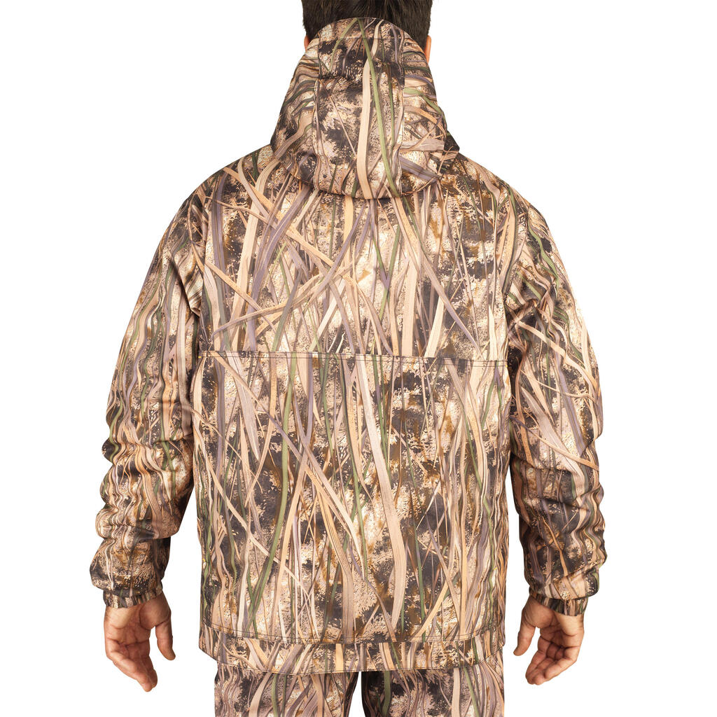 Men's Warm Waterproof Jacket - Wetlands Camo