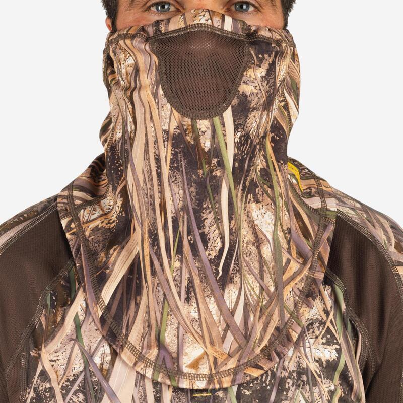 Licht gezichtsmasker voor de jacht 500 met moerascamouflage